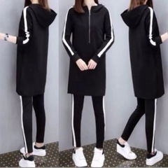 【無料】サイドライン　ワンピース 風　ジャージ(上着のみ)の画像