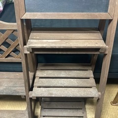 ガーデニング用棚 木製の画像