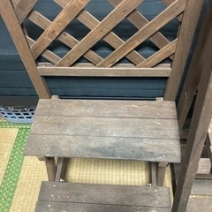 ガーデニング用棚 木製の画像