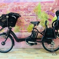 5474子供乗せ電動アシスト自転車ブリヂストン3人乗り対応20インチ