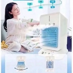 s5 ✴︎1台4役 多機能加湿噴霧送風機×5 USB電源 3段階タイマー首振りの画像
