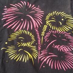 半袖Tシャツ２枚・花火・かすれプリント　M　難有りの画像