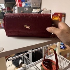 長財布　ストラップ付きの画像