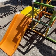 アガツマ アンパンマン うちの子天才 ブランコパークDX ☆ジャングルジム【こちらは店舗です。浜村鹿野温泉ICから3分 買取本舗 宮本リサイクル 営業時間9～19時 定休日水曜のみ←連絡できませんm(_ _)m 】の画像