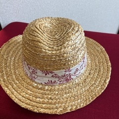 【値下げ！未使用品】麦わら帽子　子供用ストローハット・男の子52センチの画像