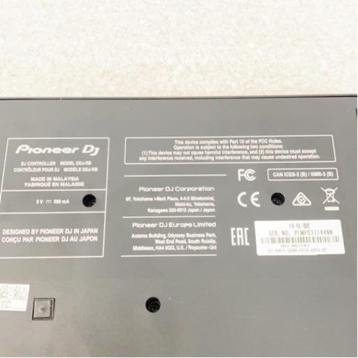 【美品】Pioneer DDJ-RB デジタルターンテーブル