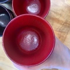 漆器　根来塗　汁椀　セットの画像
