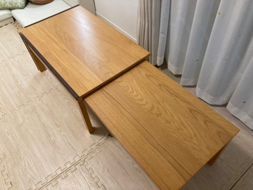 【お譲り先決定しました】ニトリ　幅が自在に変えられる伸長式テーブル(幅80-140cm)