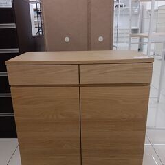 ★ジモティ割あり★ 無印良品 木製キャビネット ベージュ H83...