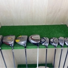 【一流ブランドゴルフセット】NIKE/TaylorMade/TSURUYA等　テーラーメイド/ツルヤ等　バッグ付　18本　フレックスS　初心者/入門者向の画像