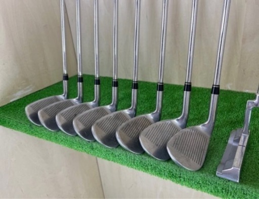 【一流ブランドゴルフセット】NIKE/TaylorMade/TSURUYA等　テーラーメイド/ツルヤ等　バッグ付　18本　フレックスS