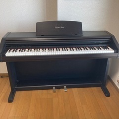 使ってください、ダークブラウンの電子ピアノ