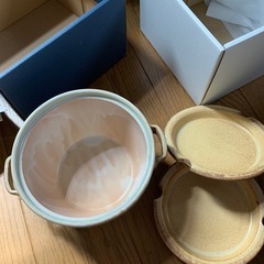 300円 黄瀬戸　釜揚げセット　萬宝窯の画像