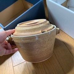 300円 黄瀬戸　釜揚げセット　萬宝窯の画像