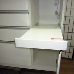 R381 NITORI KRISNA シリーズ キッチンボード、食器棚、幅140cm Used・美品の画像