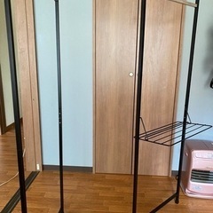 洗濯物干しタオル掛け付き