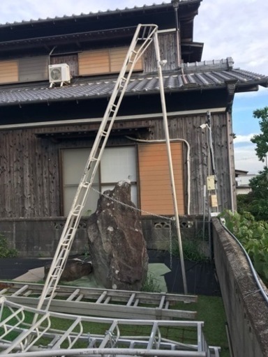 園芸三脚　アルミ脚立　3メートル以上2