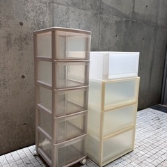 無印良品　収納用クリアケースセット