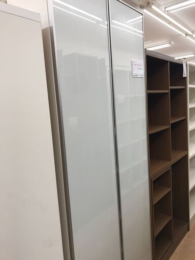★ジモティ割あり★  収納棚 ホワイト H200×W79×D30 クリーニング済み KJ2509