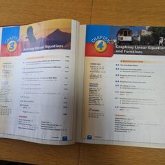 アメリカのAlgebra（代数学）１の先生用の教科書の画像