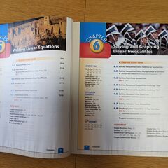 アメリカのAlgebra（代数学）１の先生用の教科書の画像