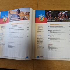 アメリカのAlgebra（代数学）１の先生用の教科書の画像