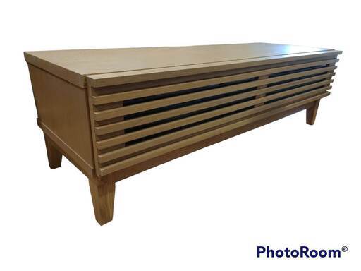 テレビボード　ライトブラウン　木製　１２０cm×３６cm×４３cm