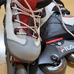 【受付終了】 FILA 245mm インライン&プロテクターお譲りしますの画像