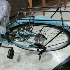 自転車 新品 26インチ 6speed 軽快車 ペールブルー/ブラック 【モノ市場東海店】141の画像