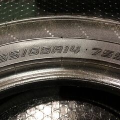 DUNLOP ENASAVE EC204 155/65R14 14インチ 夏タイヤ 4本 20～22年製 バリ溝 ワゴンR スペーシア タント N-ONE等　(MTO52) クレジットカード QR決済可能