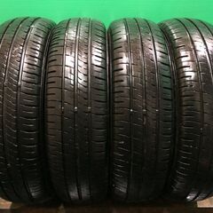 DUNLOP ENASAVE EC204 155/65R14 14インチ 夏タイヤ 4本 20～22年製 バリ溝 ワゴンR スペーシア タント N-ONE等　(MTO52) クレジットカード QR決済可能