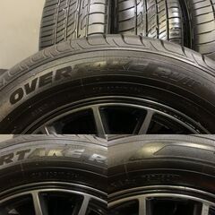 【OBERTAKE RVII 215/60R17】夏タイヤ【DUNLOP Mistiere 17インチ 7J5HPCD114.3+50】21年製 バリ溝 カローラクロス C-HR等　(TF073) クレジットカード QR決済可能の画像