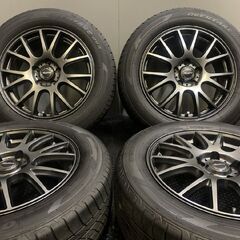 【OBERTAKE RVII 215/60R17】夏タイヤ【DUNLOP Mistiere 17インチ 7J5HPCD114.3+50】21年製 バリ溝 カローラクロス C-HR等　(TF073) クレジットカード QR決済可能の画像