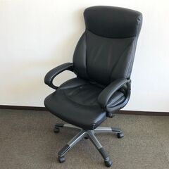ニトリ ワークチェア エバーツ革 ブラック