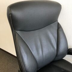 ニトリ ワークチェア エバーツ革 ブラックの画像