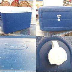 ラバーメイド Woolrich クーラーボックス ブルー系 アウトドアクーラーBOX rubbermaid ウールリッチ アメリカ製 札幌市 北区 屯田の画像