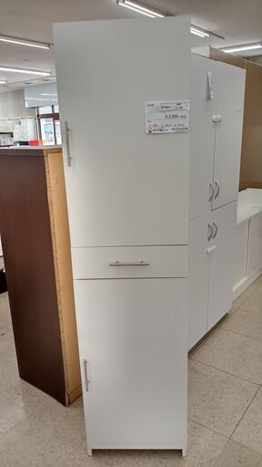 ★ジモティ割あり★  収納棚 白 H188×D45×W44.5 クリーニング済み TJ1554