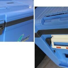 大型クーラーボックス 約50L Pluky 小窓あり キャンプ アウトドア BBQ 釣り プラッキー 札幌 手稲の画像