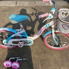 女の子向け子供用自転車18インチ