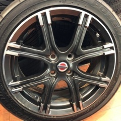 16インチ 日産マーチニスモ 純正タイヤホイールセット【リサイクルマート下関店】の画像