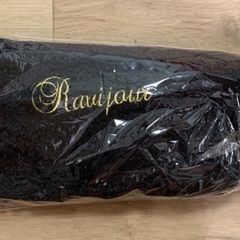 新品未開封　ラヴィジュール マット Ravijour バスマット　黒　ブラック　可愛い　フリル　ゴスロリの画像