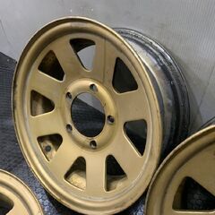 三菱 ジープ 純正ホイール 鉄ホイール 15インチ 4本 5.5J5HPCD139.7+13 ハブ径109mm 希少 ジムニーにも　(VHV941)  クレジットカード QR決済可能の画像