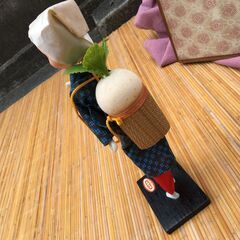 どうぞ【桜島大根人形】かぢや物産 髙さ28㎝ 民芸 お土産 置物 鹿児島 九州 日本人形 ドール の画像