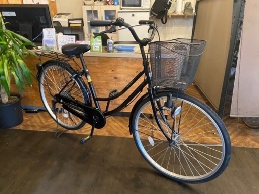 【値下げ！】シングルギア　26インチ　自転車　黒