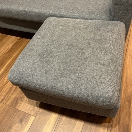 3シーターソファ　オットマン付き