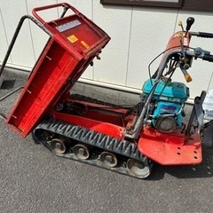 筑水キャニコム 運搬車　手動ダンプ　4馬力 運搬積載 荷台　クローラー