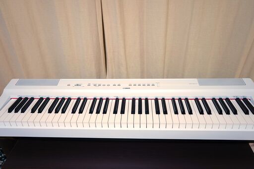 【電子ピアノ】ヤマハ YAMAHA Pシリーズ 73鍵盤 ホワイト P-121WH