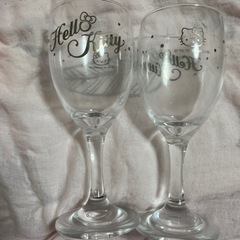 新品未使用　ハローキティ　ペアワイングラス　２個入りの画像