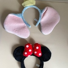 ミニーちゃん、ダンボカチューシャ