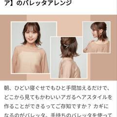 「新品」ヘヤーバレッタ（ヘアクリップ）の画像